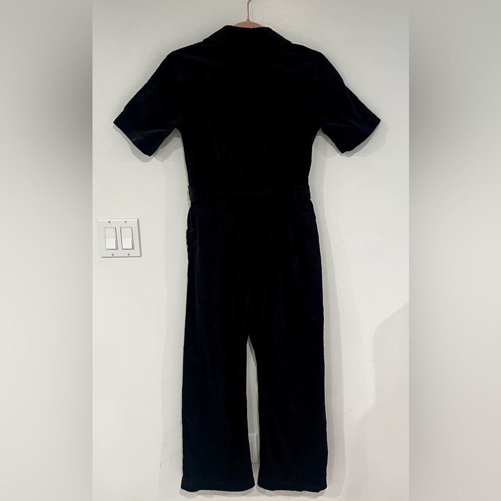 & Other Stories Women's Blue Cord Jumpsuit With Button Detail Women’s Sz 2 - Picture 5 of 14